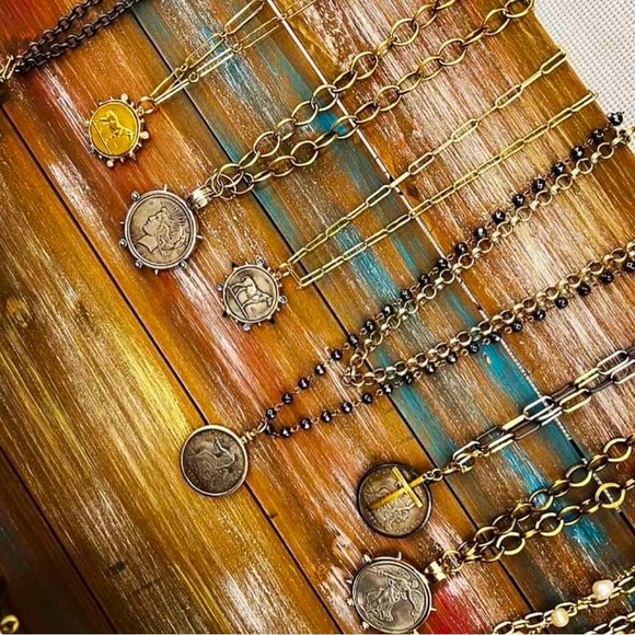 Beautiful coin necklaces! All different. My business can't keep these in stock!